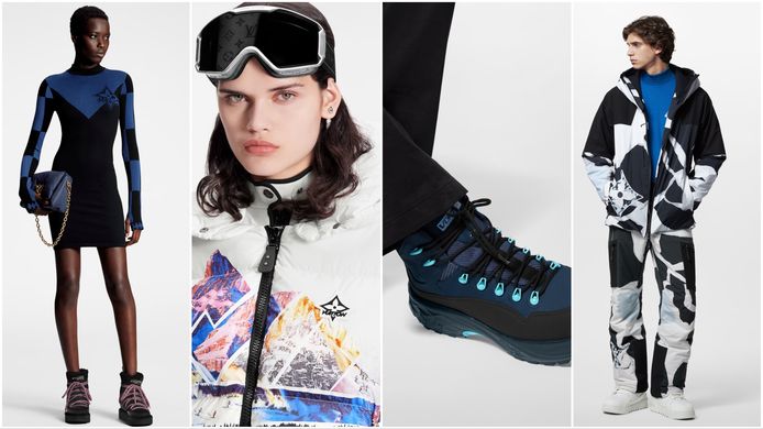 Some items from the Louis Vuitton ski collection.