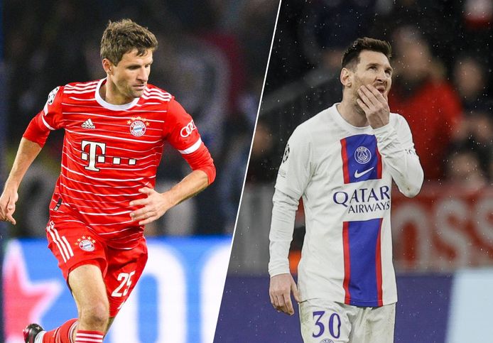 Thomas Müller en Lionel Messi.
