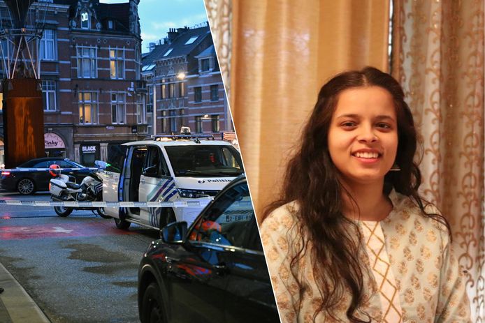 Foto links: het ongeval gebeurde aan het station van Leuven. Foto rechts: slachtoffer Richa Mishra.