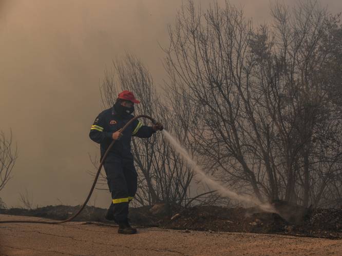 Twee dorpen geëvacueerd op Grieks eiland door bosbranden