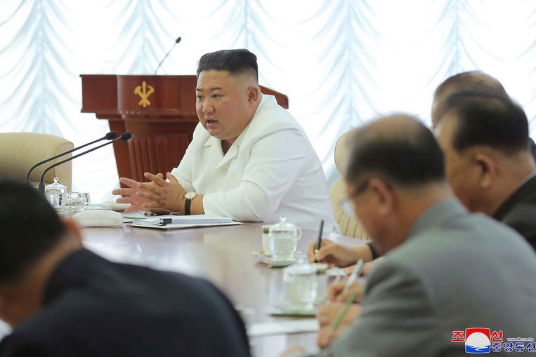 De Noord-Koreaanse dictator Kim Jong-un. Beeld AP