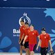 Belgische mannen zwemmen finale 4x200 meter vrije slag