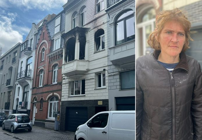 Alisa Struyven rende de brandende woning in de Peter Benoitstraat in Oostende