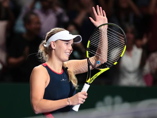 Caroline Wozniacki pakt eerste zege op WTA Finals