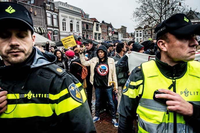 In 2014 in Gouda kwam het tot 90 arrestaties bij de intocht van Sinterklaas.