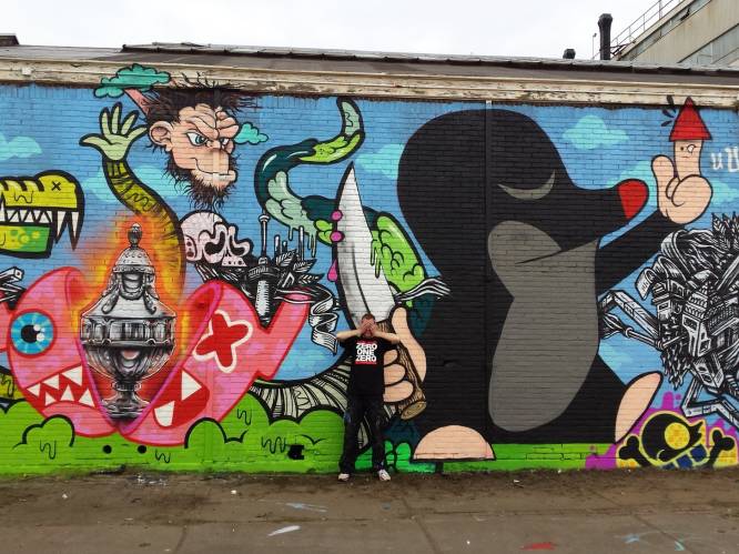 Rotterdamse mol haalt uit in graffiti-oorlog bekerfinale