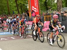 LIVE Giro d’Italia | Zeven renners springen weg in lastige finale, wie pakt eerste roze trui?