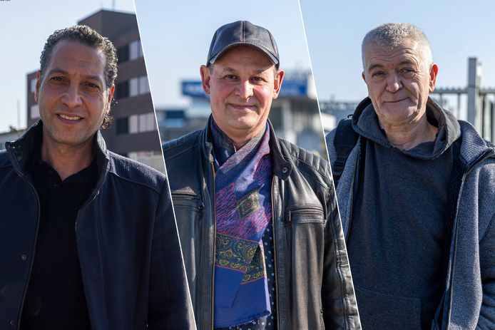 Mohamed Hawas,  Ulfat Khismatullin en Wim Verbraeken spraken gisteren met onze reporter: ze zien zwarte wolken boven hun toekomst.