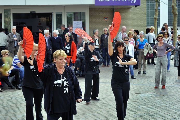 Archiefbeeld: Het optreden van Sung TaoTai Chi Tao op het Tongerloplein tijdens de Culturele Manifestatie in 2014.