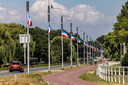 Omgekeerde vlaggen in Poeldijk