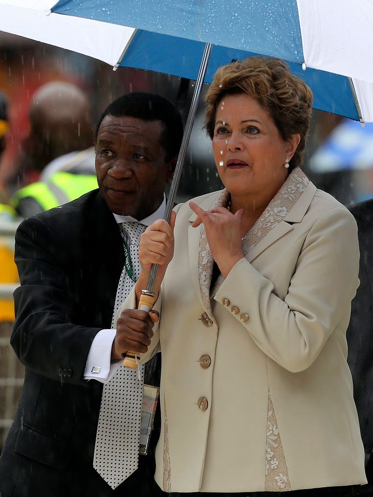 De Braziliaanse president Rousseff in Johannesburg. Beeld reuters