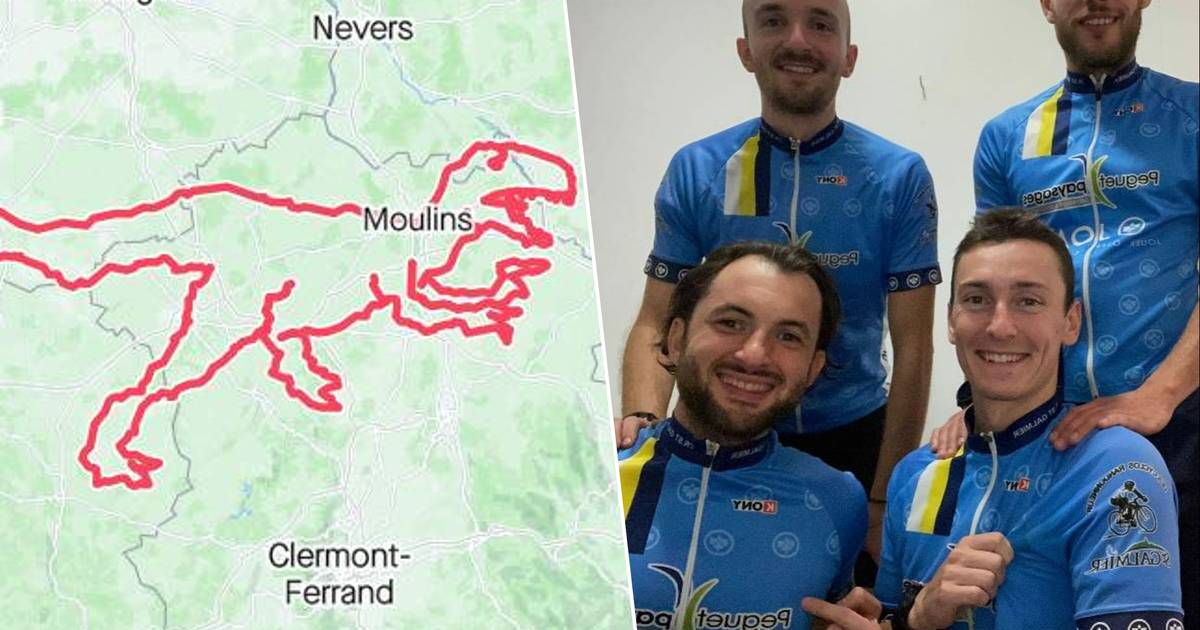 Le plus grand tracé Strava de l’histoire: quatre cyclistes français dessinent un “vélociraptor” sur 1.000 km