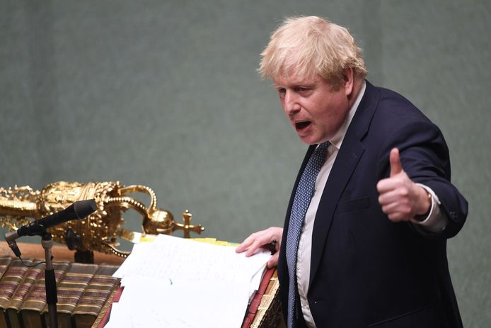 Archiefbeeld. De Britse premier Boris Johnson is de afgelopen weken in opspraak gekomen na meerdere onthullingen over feesten en bijeenkomsten tijdens de verschillende coronalockdowns.