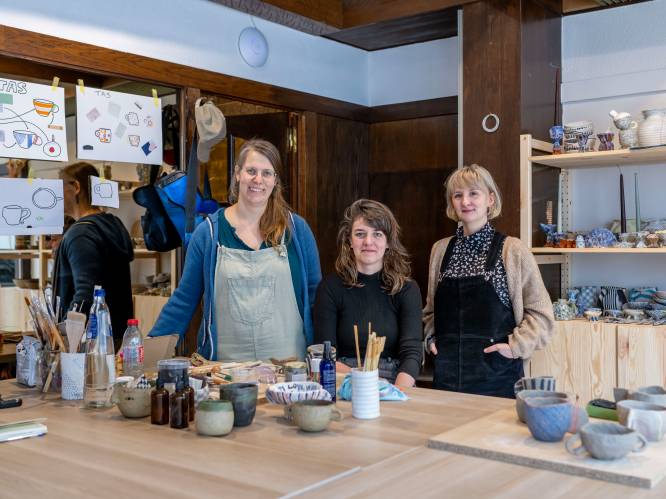 Katrien, Silke en Liesbet openen De Bakkerij Met Klei: “Droom waarmaken met atelier en winkeltje vol handgemaakt keramiek”