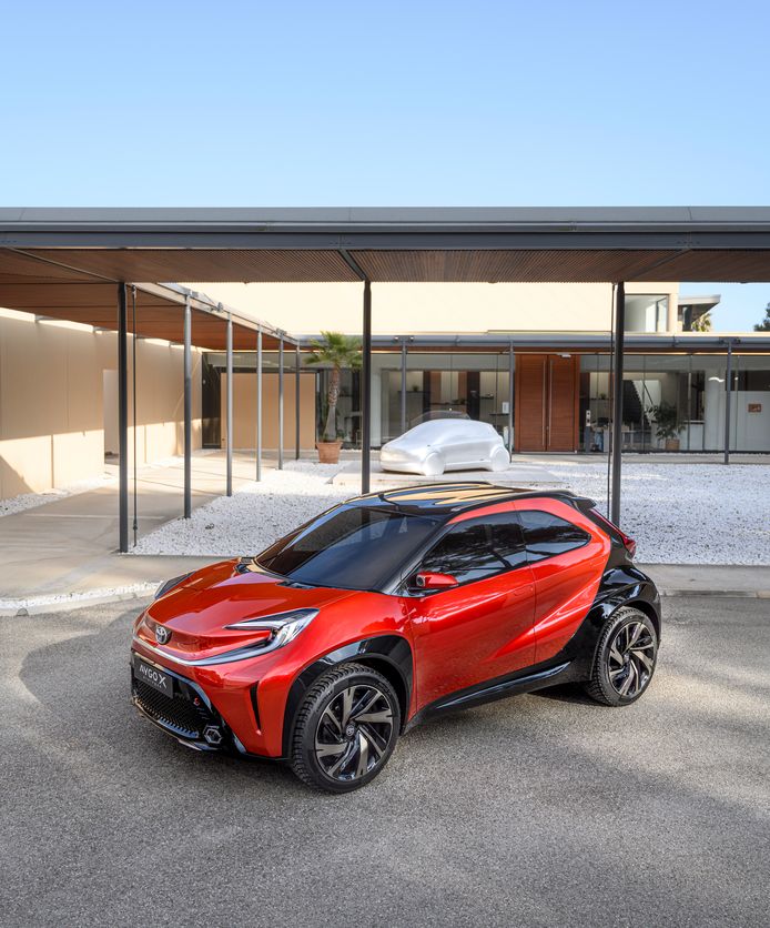 Het conceptmodel van de nieuwe Toyota Aygo.