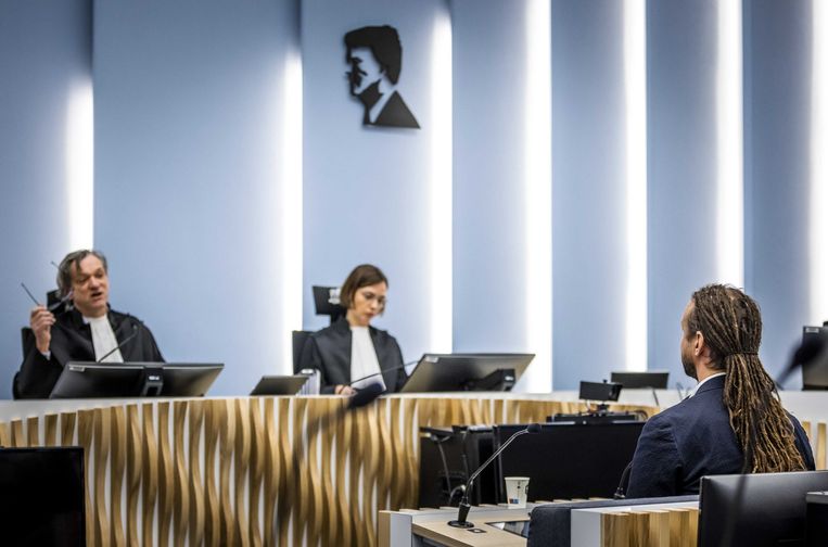 Willem Engel in de rechtbank van Rotterdam.  Beeld ANP