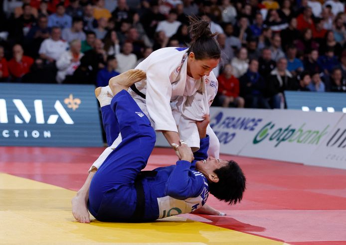 Guusje Steenhuis in haar partij tegen Hyunji Yoon uit Zuid-Korea.