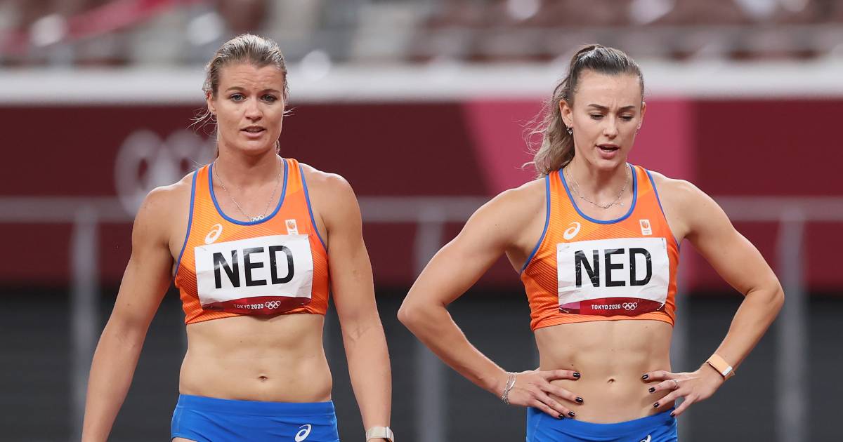 Dramatische wissel kost Nederlandse vrouwen de kop in finale 4x100 meter Olympische Spelen