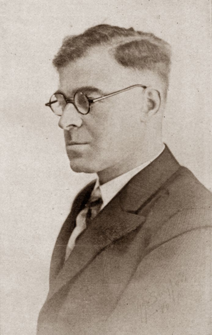 Portret van Gerrit Plantagie, verzetsheld in Dieren.
