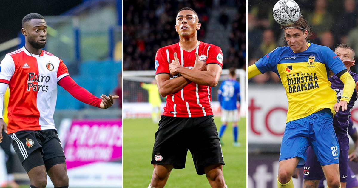 Verwachte opstellingen van Ajax, Feyenoord, PSV en de overige Nederlands