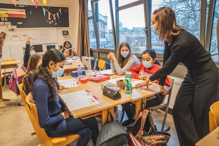 Een lagere school in Gent. Beeld Wannes Nimmegeers