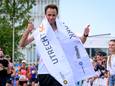 De Brit Thomas Cornthwaite is blij met de overwinning van de Marathon Utrecht 2025.
