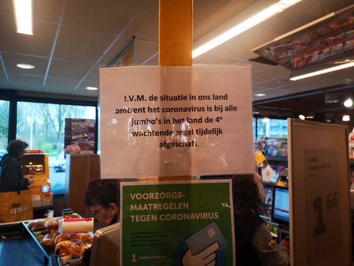 Vierde de rij? Geen gratis boodschappen bij Jumbo door | | destentor.nl