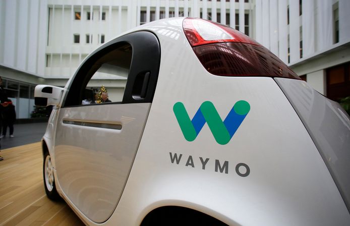 Een zelfrijdende auto van Waymo