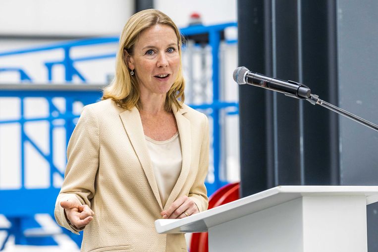 Stientje van Veldhoven (D66) was demissionair staatssecretaris van Infrastructuur en Waterstaat. Deze zomer stapte ze op om directeur Europa te worden van het World Resources Institute. 
 Beeld ANP