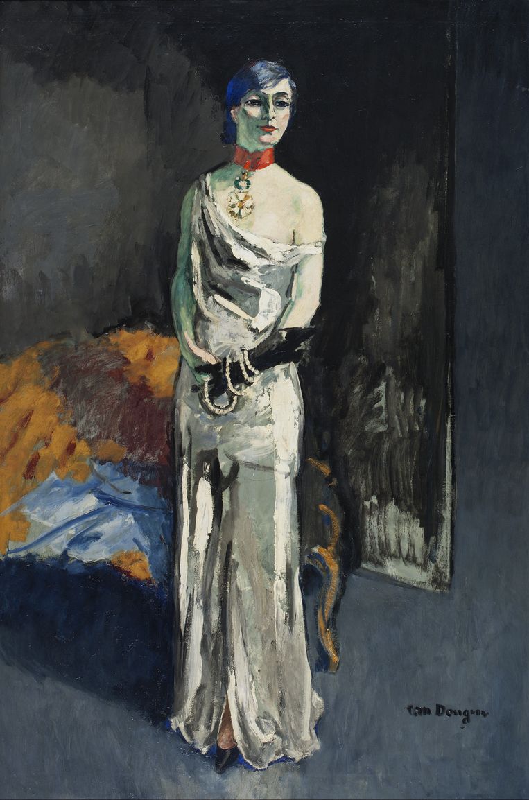Kees van Dongen, 'Anna de Noailles', 1931. Olieverf op doek, 196 x 131 cm, Stedelijk Museum Amsterdam. Beeld Pictoright Amsterdam 2023