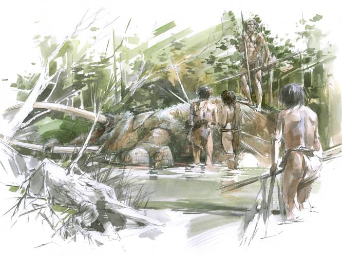 Neanderthalers jaagden in groepen op enorme tot 4 meter hoge olifanten