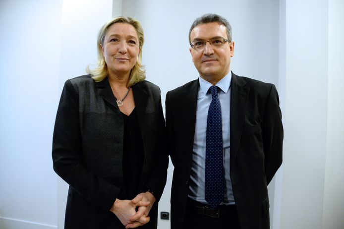 Marine Le Pen met Aymeric Chauprade in 2014.