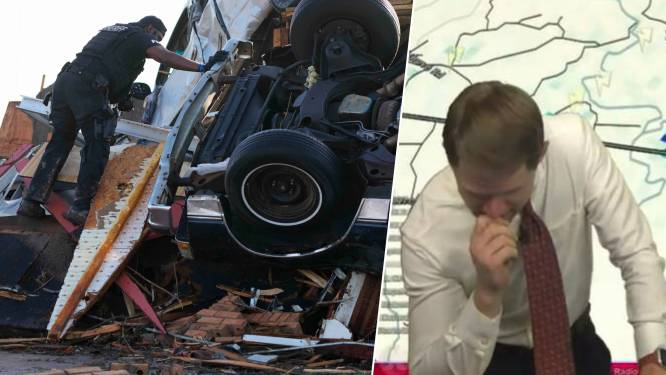 Weerman emotioneel als hij ziet hoe tornado op dorp afraast: al meer dan twintig doden in Mississippi