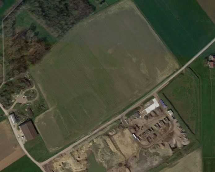 Het terrein naast de steengroeve zal bebost worden.
