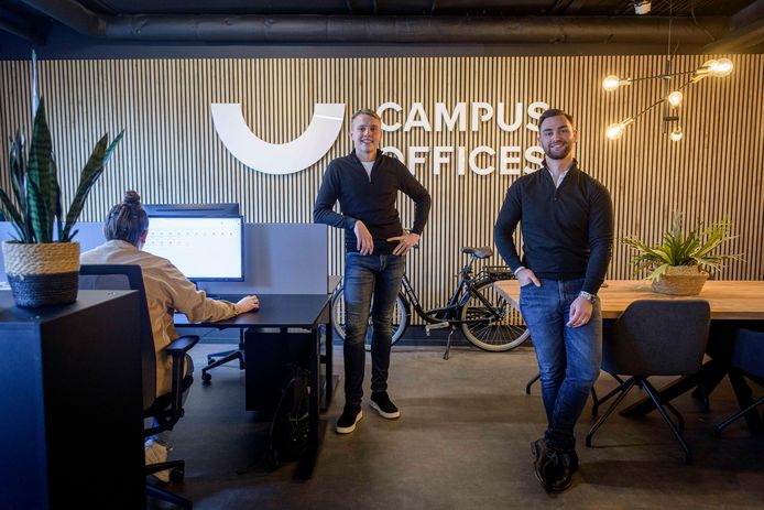 Pim Trommelen (rechts) en Felix Wolberink hebben volop ambities met Campus Dreesz.