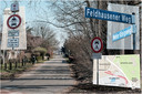 De Veldhuizenseweg vanaf de Babberichse kant.