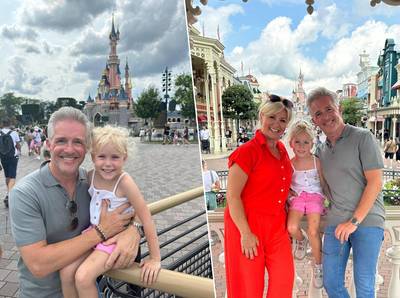 IN BEELD. Christoff verrast petekind Lisa-Marie met eerste uitstap naar Disneyland Paris