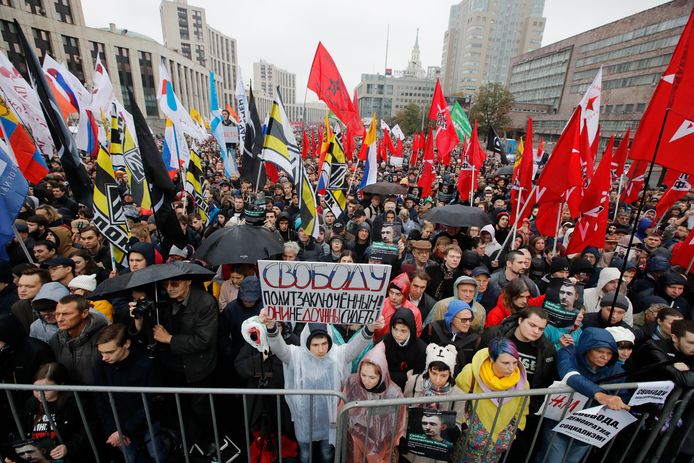 Duizenden Russen demonstreerden in Moskou