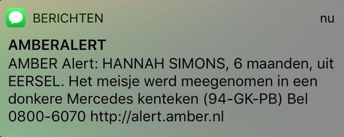 Afbeelding Amber Alert