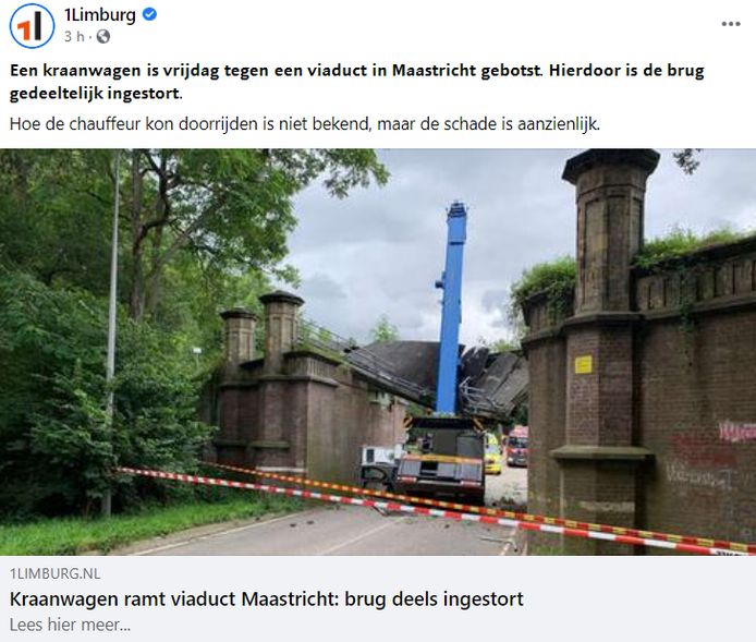 Capture d'écran 1limburg.nl @Facebook