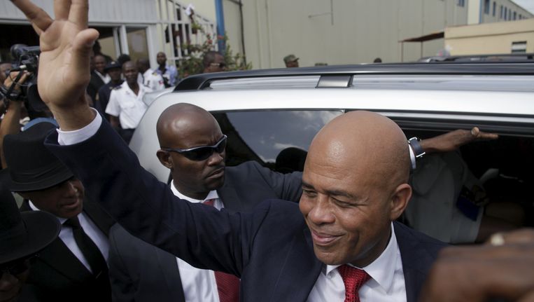 Michel Martelly, uittredend president van Haïti. Beeld REUTERS