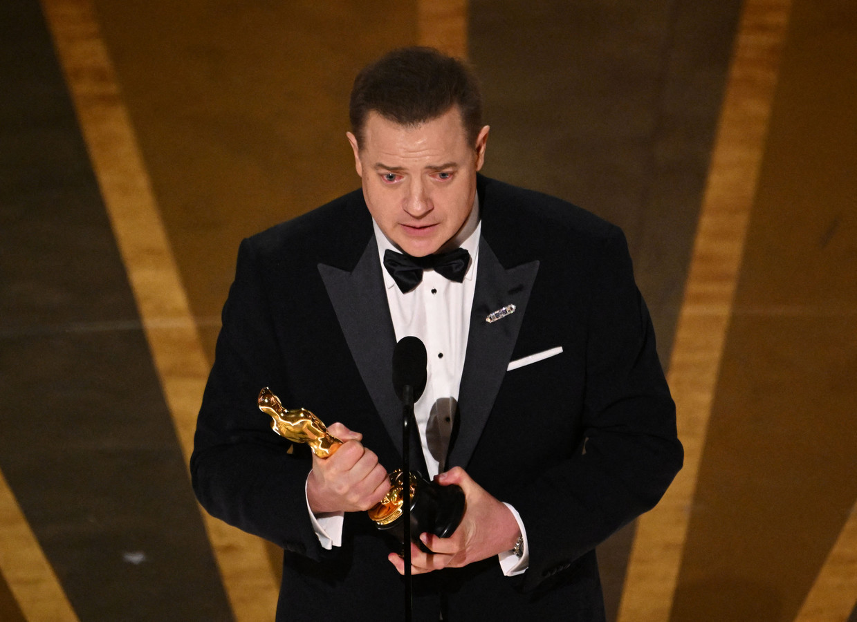 Brendan Fraser wint Oscar voor beste