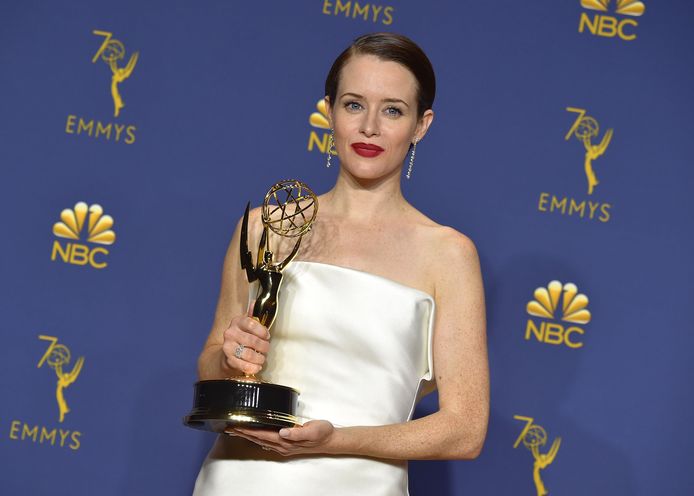 Claire Foy tijdens de 70ste Primetime Emmy Awards in L.A. op 17 september 2018.