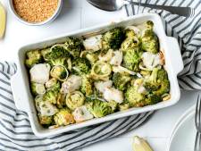 Wat Eten We Vandaag: Romige visschotel met prei en broccoli