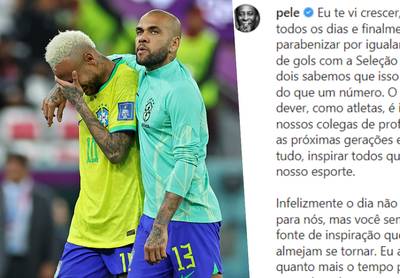 Pelé moedigt gebroken Neymar aan het hoofd hoog te houden: “Blijf ons allemaal inspireren”