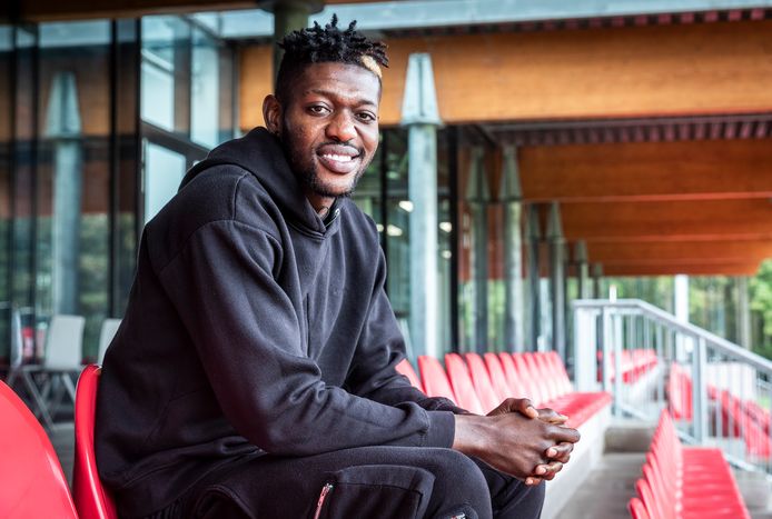 Ibrahim Sangaré op het jeugdcomplex van PSV. ,,Het belangrijkste in mijn spel blijft dat ik moet corrigeren.”