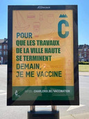 Fausse affiche au sujet de la vaccination à Charleroi