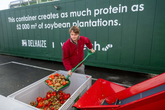 Delhaize en Wastech, een start-upbedrijf, zeggen dat ze zo actief de strijd aangaan tegen voedselverspilling.