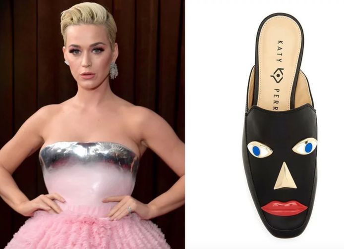 Katy Perry en de bewuste 'blackface'-schoenen.