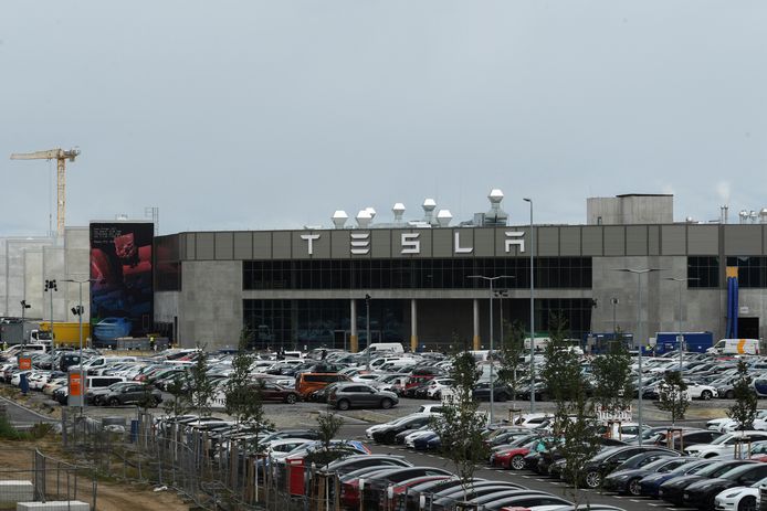Ter illustratie. De Tesla Gigafactory in Gruenheide nabij Berlijn in Duitsland.
